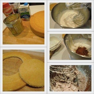 como se hace tarta de trufa y nata con ganache de chocolate paso 1