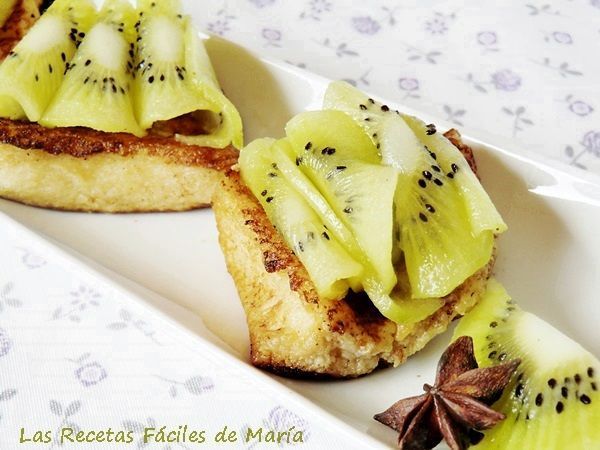receta torrijas con kiwi más frescas