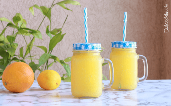 Bebidas y Cremas para el Día Mundial de la Hidratación Limonada de Naranja Expres Limonada de Naranja Expres Dulce de Limón