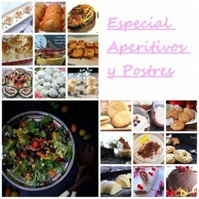 especial aperitivos y postres recopilación de recetas de cocina