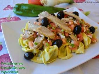 Tortellini en Ensalada con Pipirrana