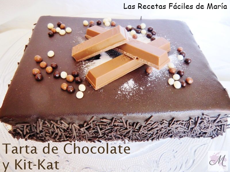 receta para niños tarta de chocolate y kitkat sin gluten