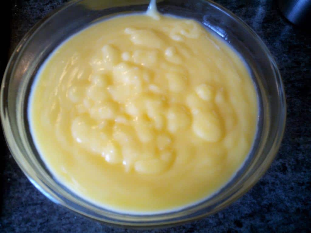 Crema de Limón terminada para Brownie de Chocolate sin Gluten con Limón Las Recetas Fáciles de María